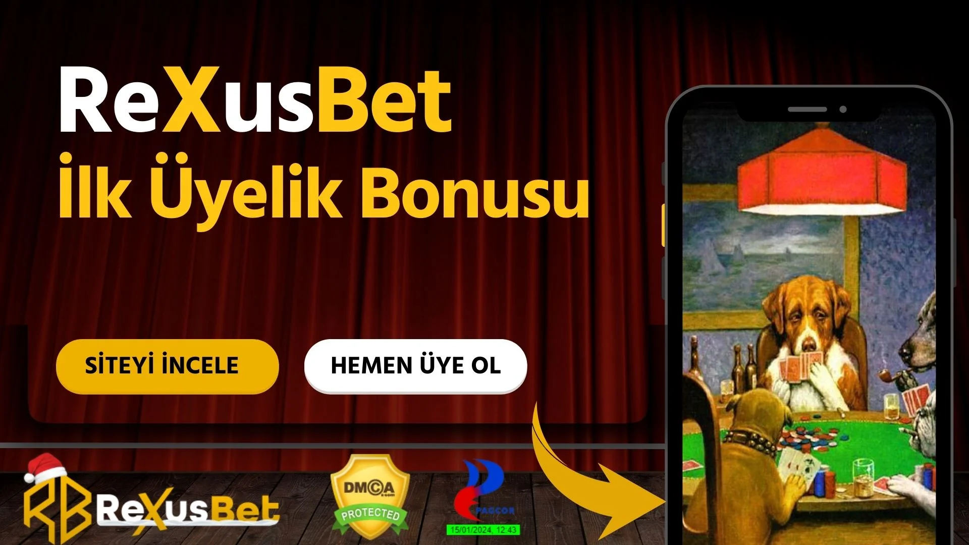 Rexusbet İlk Üyelik Bonusu