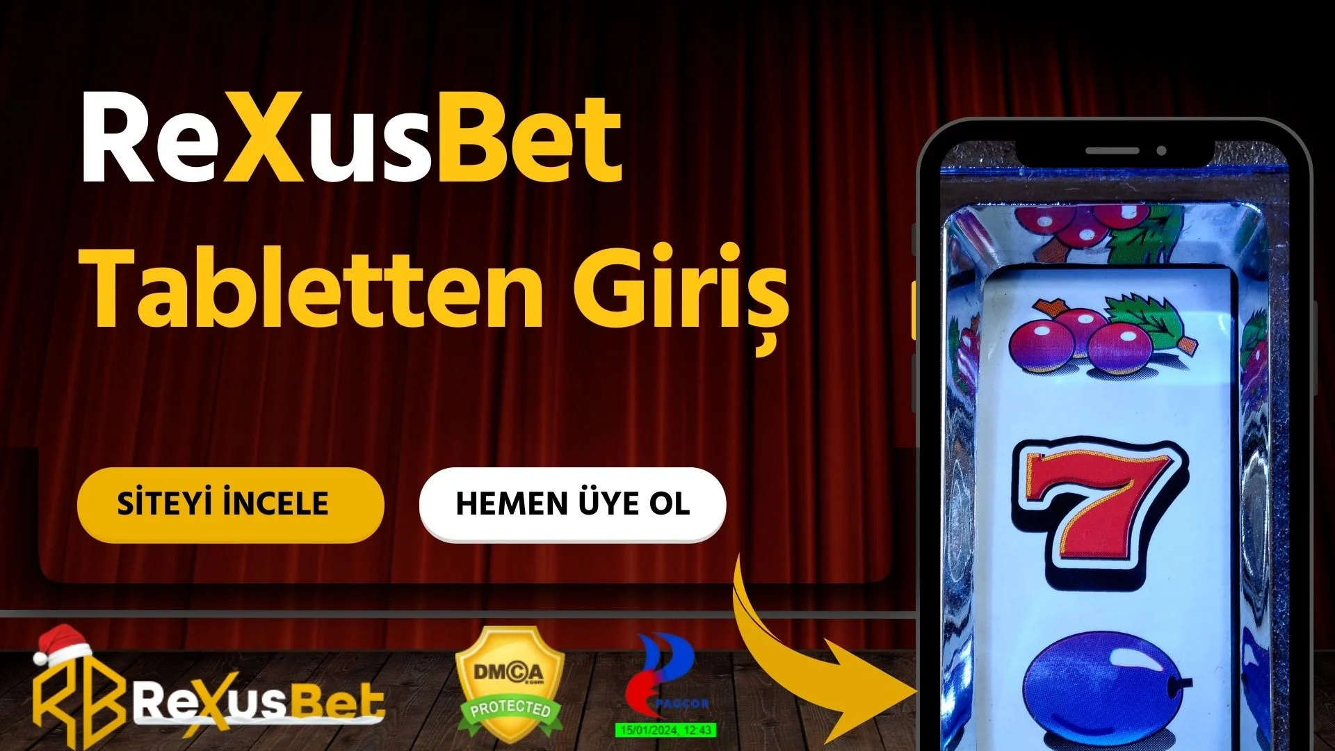 Rexusbet Tabletten Giriş